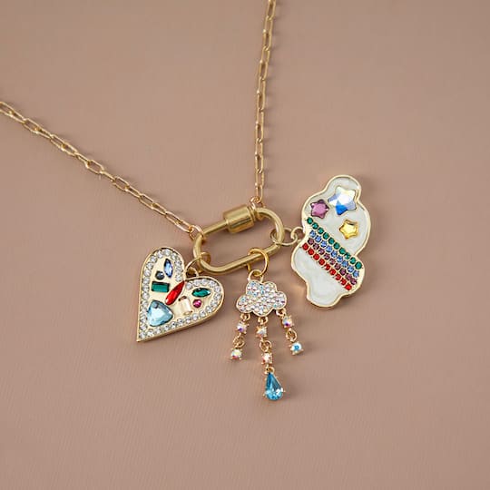 Rainbow Cloud Austrian Crystal Charm by Bead Landing™